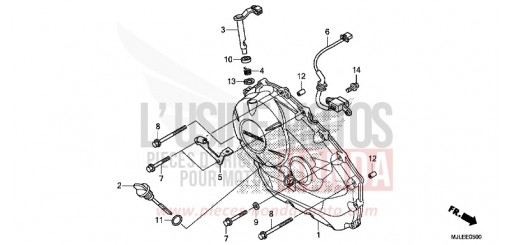 KURBELGEHAEUSEABDECKUNG (NC750S/SA) NC750SE de 2014